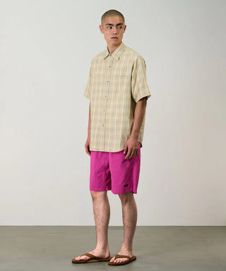 CHECKERED OMBRE SHIRT MUSTARD