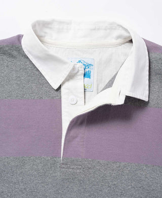 LANGDON RUGBY SHIRT HEATHER/PURPLE