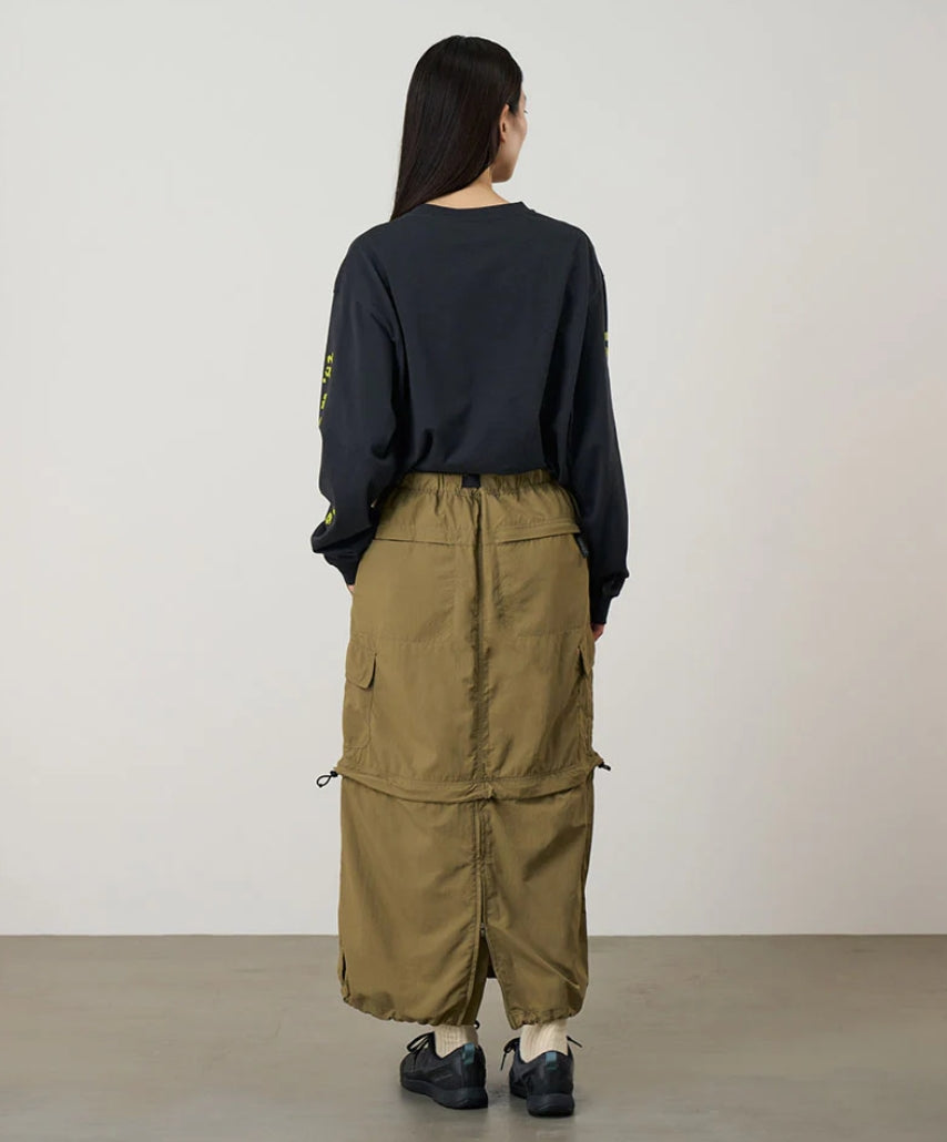 CONVERTIBLE CARGO SKIRT KHAKI
