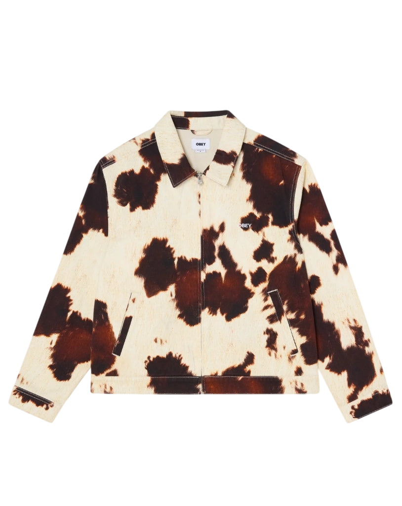 WORKSHOP JACKET COW PRINT