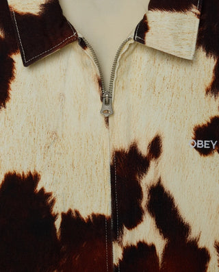 WORKSHOP JACKET COW PRINT
