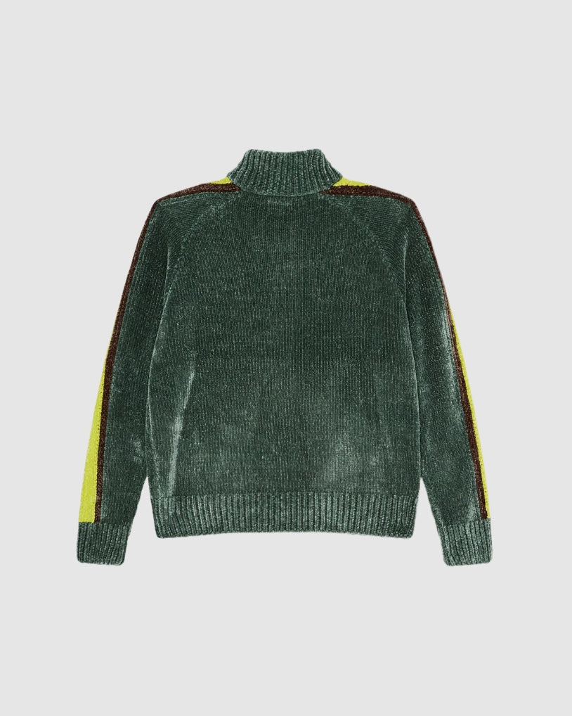 VAREN ZIP UP SWEATER DARK FOREST MULTI