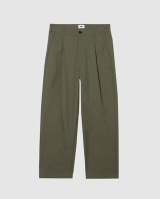 DEAN PLEATED PANT STONE GRAY
