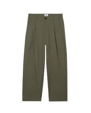 DEAN PLEATED PANT STONE GRAY