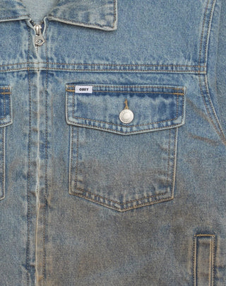 BASE TRUCKER JACKET HEAVY VINTAGE LIGHT INDIGO