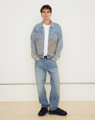 BASE TRUCKER JACKET HEAVY VINTAGE LIGHT INDIGO