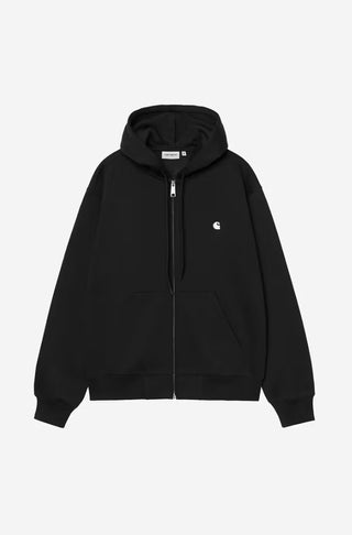 HOODED MACK SWEAT JACKET BLACK