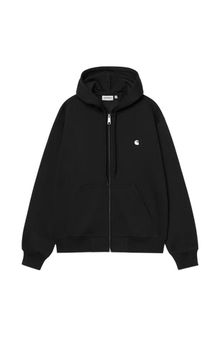 HOODED MACK SWEAT JACKET BLACK