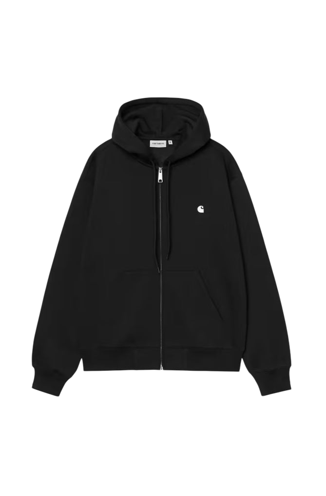 HOODED MACK SWEAT JACKET BLACK