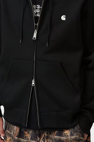 HOODED MACK SWEAT JACKET BLACK