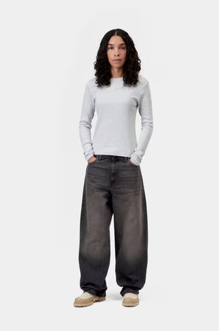 W' BRANDON PANT BLACK TOBACCO USED WASH