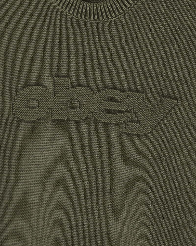 FADE WASH SPEED LOGO SWEATER CHIMERA