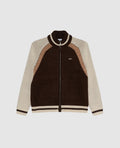 AVEN ZIP UP SWEATER BROWN MULTI