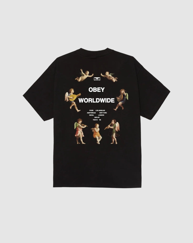 ANGELS ABOVE TEE BLACK
