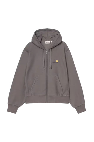 W' HOODED AMERICAN SCRIPT JACKET PORPHYRY