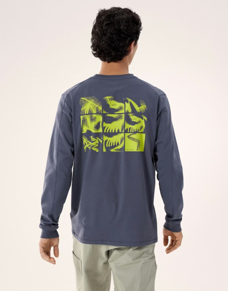 KRAGG BIRD TILE L/S DK STRATUS/EUPHORIA
