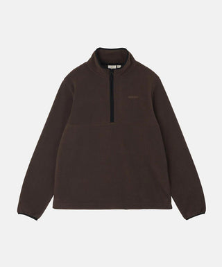 THERMAL FLEECE PULLOVER DEEP BROWN