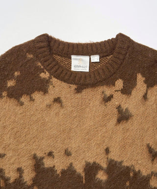 MOHAIR SPLATTER SWEATER TAUPE