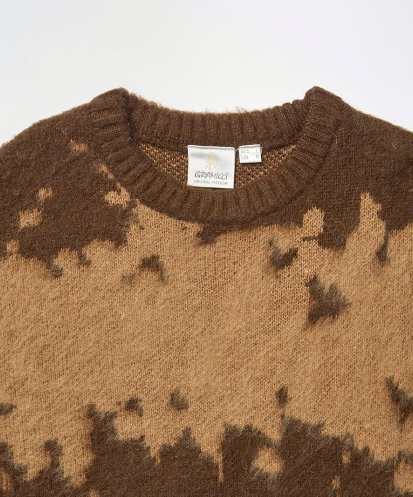 MOHAIR SPLATTER SWEATER TAUPE