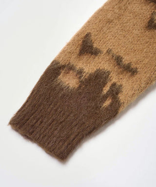 MOHAIR SPLATTER SWEATER TAUPE