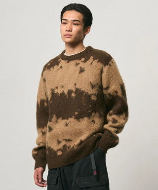 MOHAIR SPLATTER SWEATER TAUPE
