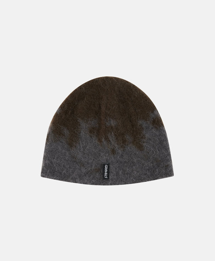 MOHAIR SPLATTER BEANIE SLATE
