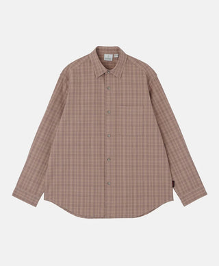 HEAVY WEIGHT CHECKERED SHIRT PLUM