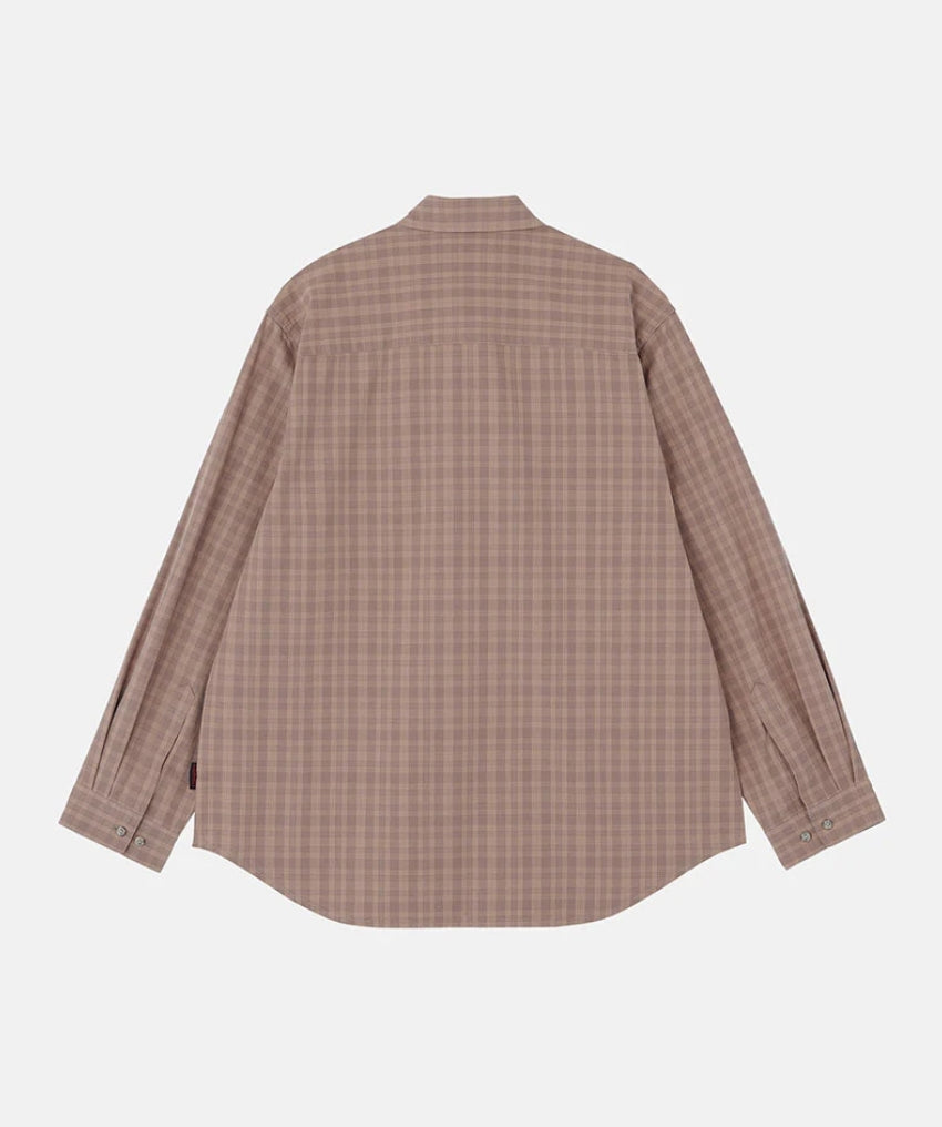 HEAVY WEIGHT CHECKERED SHIRT PLUM