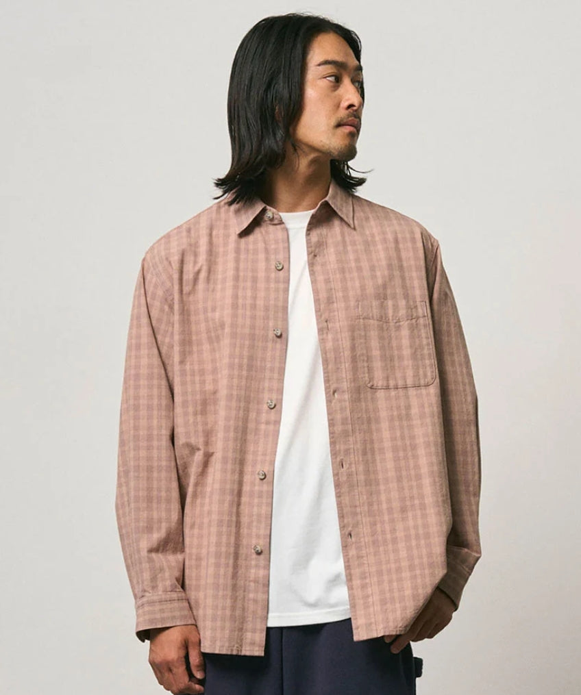 HEAVY WEIGHT CHECKERED SHIRT PLUM