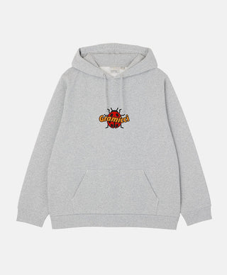 LADYBUG HOODIE GREY HEATHER