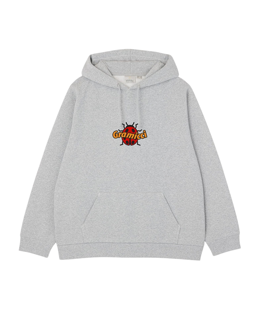 LADYBUG HOODIE GREY HEATHER