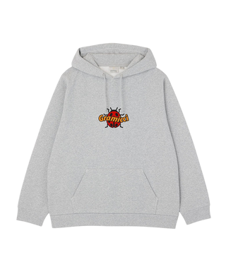 LADYBUG HOODIE GREY HEATHER