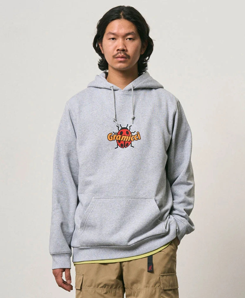 LADYBUG HOODIE GREY HEATHER