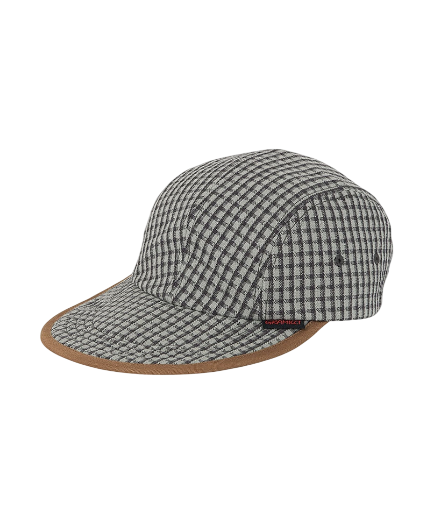DOBBY PLAID CAP STONE