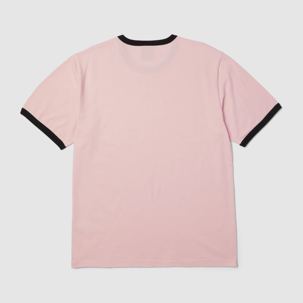 CHERRIES RINGER TEE DUSTY PINK
