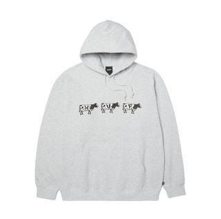 MOO HOODIE HEATHER GREY