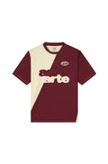 FOOTBALL TEE BORDEAUX/CREAM
