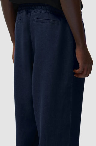 LINEN PANTS NAVY