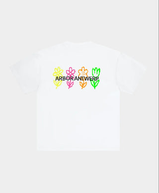 PIXEL FLOWER TEE WHITE