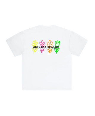 PIXEL FLOWER TEE WHITE