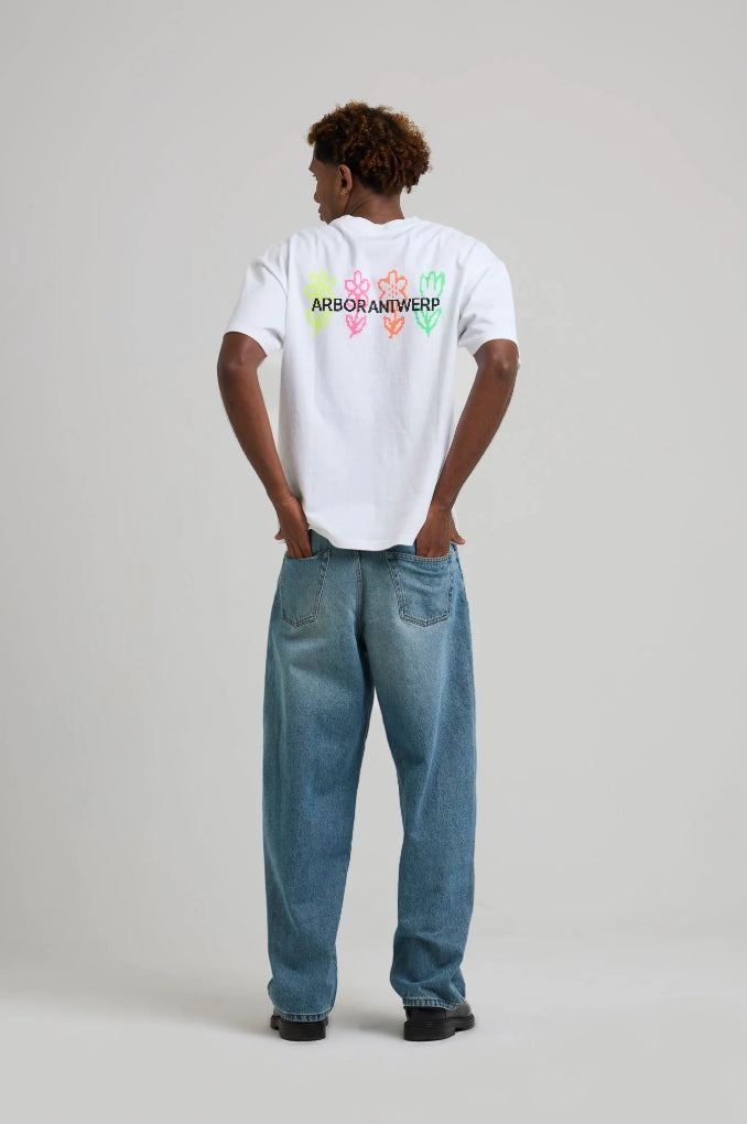 PIXEL FLOWER TEE WHITE