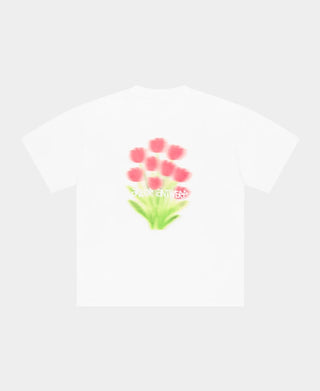 TULIP BLOOM TEE WHITE