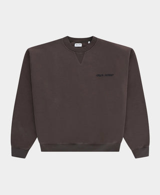 PIXEL FLOWER CREWNECK COFFEE