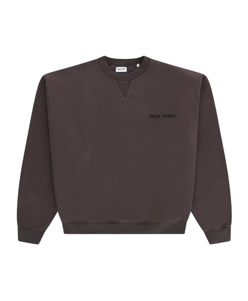 PIXEL FLOWER CREWNECK COFFEE