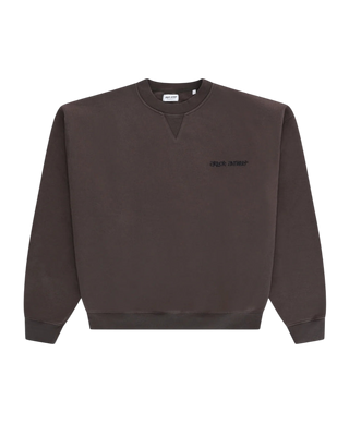 PIXEL FLOWER CREWNECK COFFEE