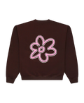 LINE FLOWER CREWNECK BROWN