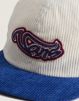 WAVY SCRIPT JOCKEY CAP BLUE