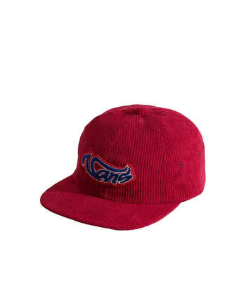 WAVY SCRIPT JOCKEY CAP RED