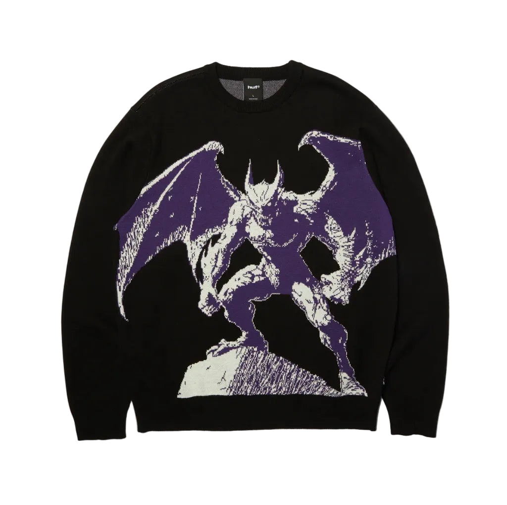 HEAVEN CAN WAIT CREWNECK BLACK
