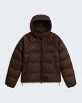 W CITY DOWN HOODED JACKET DARK CHESTNUT